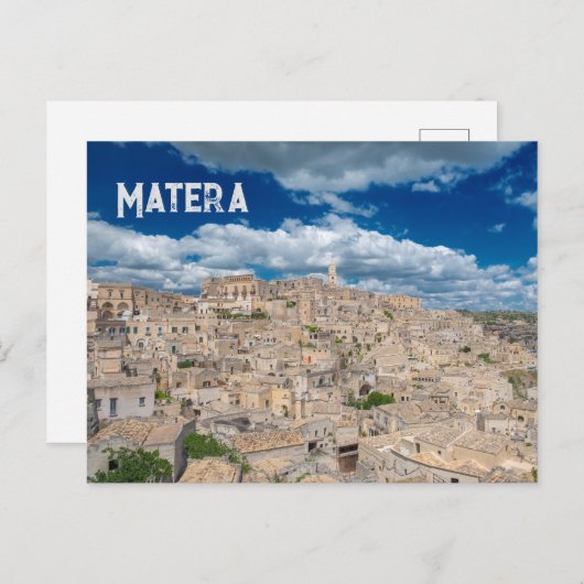 Carte Postale Basilicate de Matera Italie (Devant / Derrière)