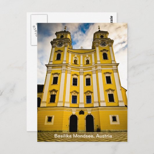 Carte Postale Basilika Mondsee, Autriche (Devant / Derrière)