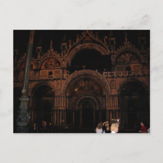 Carte Postale Basilique, Carré Saint-Marc, Venise de nuit