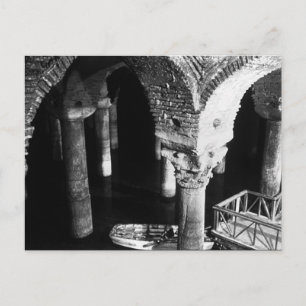 Carte Postale Basilique de la citerne souterraine vintage d'Ista