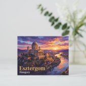 Carte Postale Basilique d'Esztergom Hongrie (Debout devant)