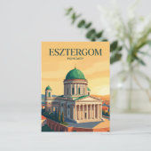 Carte Postale Basilique d'Esztergom Hongrie (Debout devant)