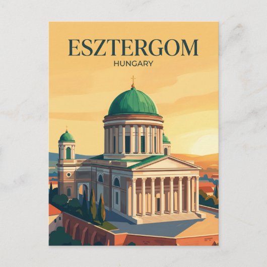 Carte Postale Basilique d'Esztergom Hongrie (Devant)