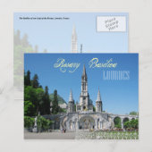 Carte Postale Basilique du Rosaire, Lourdes, France (Devant / Derrière)