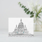 Carte Postale Basilique du Sacré-Cœur sur la colline de Montmart (Debout devant)