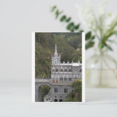 Carte Postale Basilique du sanctuaire de Las Lajas Colombie (Debout devant)