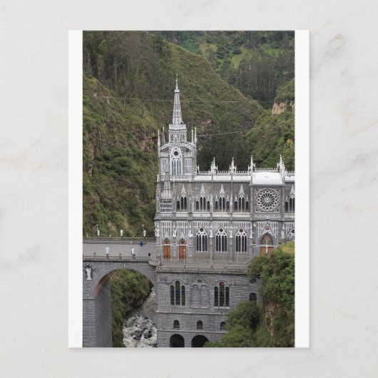 Carte Postale Basilique du sanctuaire de Las Lajas Colombie (Devant)
