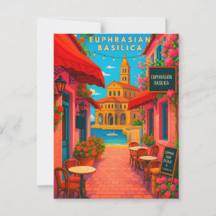 Carte Postale Basilique Euphrasienne Poreč Croatie Voyage Vintag