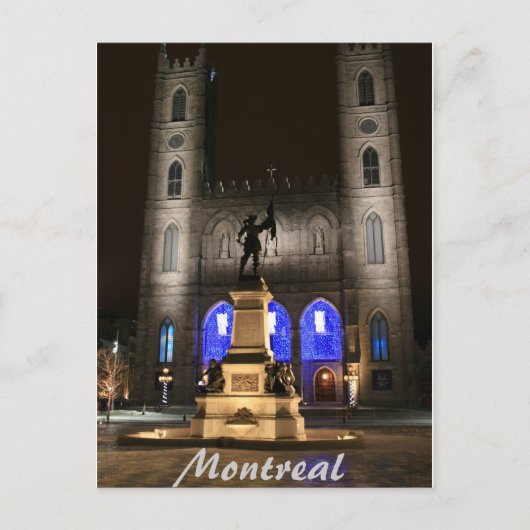 Carte Postale Basilique Notre-Dame de Montréal (Devant)