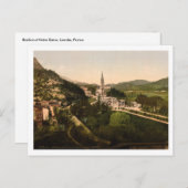 Carte Postale Basilique Notre-Dame, Lourdes, France (Devant / Derrière)