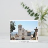 Carte Postale Basilique Saint François, San Francesco Assisi Ita (Debout devant)