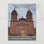 Carte Postale Basilique Saint-Laurent d'Asheville NC (Devant)