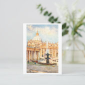 Carte Postale Basilique Saint-Pierre de Vatican antique (Debout devant)