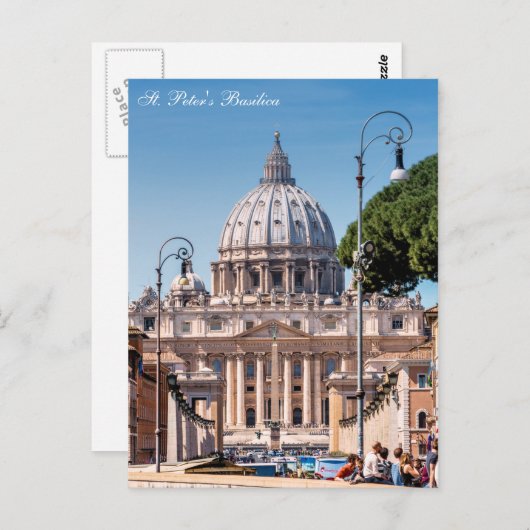 Carte Postale Basilique Saint-Pierre - Vatican (Devant / Derrière)