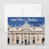 Carte Postale Basilique Saint-Pierre Vatican Italie (Devant / Derrière)