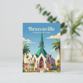 Carte Postale Basilique Sainte-Anne République du Congo (Debout devant)