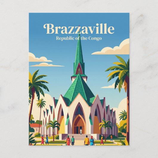 Carte Postale Basilique Sainte-Anne République du Congo (Devant)