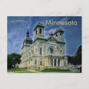 Carte Postale Basilique Sainte-Marie Minneapolis Minnesota