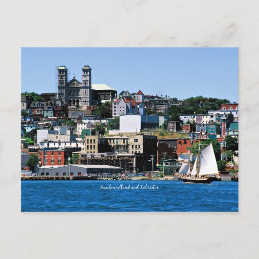 Carte Postale Basilique sur le rivage à St. John's (Devant)