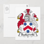 Carte Postale Baskerville Family Crest (Devant / Derrière)
