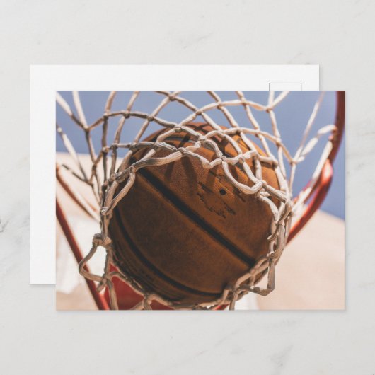 Carte Postale basket (Devant / Derrière)