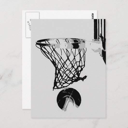 Carte Postale Basket (Devant / Derrière)