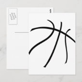 Carte Postale basket (Devant / Derrière)