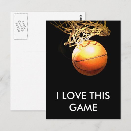 Carte Postale Basket (Devant / Derrière)