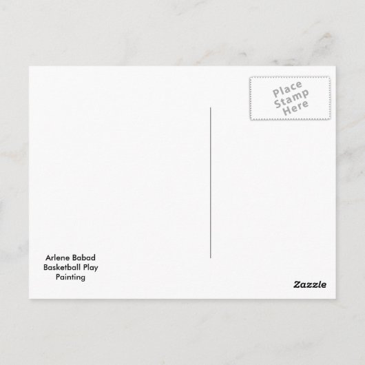 Carte Postale Basket-ball (Dos)