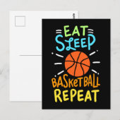 Carte Postale Basket-ball (Devant / Derrière)