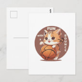 Carte Postale basket-ball (Devant / Derrière)