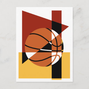 Carte Postale Basket-ball Abstrait