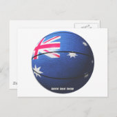 Carte Postale Basket-ball Australie (Devant / Derrière)