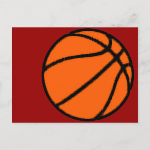 Carte Postale basket-ball (balle)