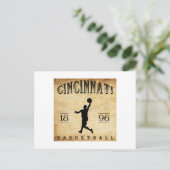 Carte Postale Basket-ball Cincinnati Ohio 1896 (Debout devant)