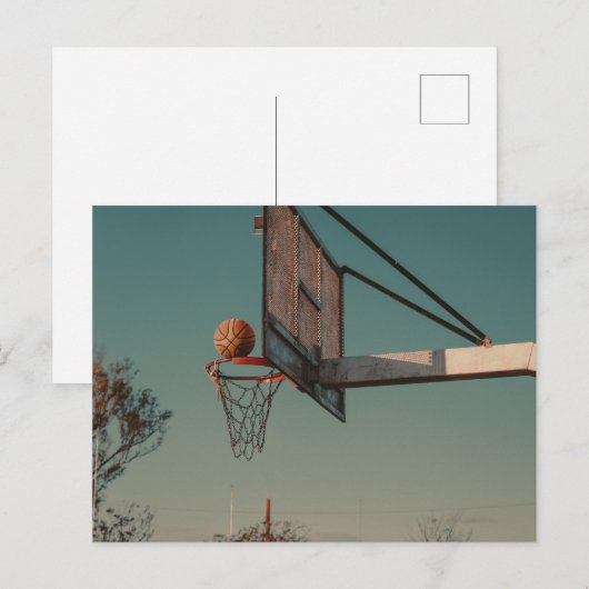 Carte Postale Basket-ball Cool (Devant / Derrière)