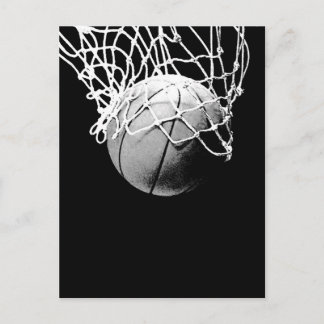 Carte Postale Basket-ball dans les ombres Closeup Vertical Post