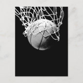 Carte Postale Basket-ball dans les ombres Closeup Vertical Post  (Devant)