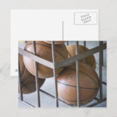 Carte Postale Basket-ball dans un panier (Devant / Derrière)