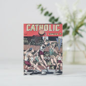 Carte Postale Basket-ball des bandes dessinées catholiques (Debout devant)