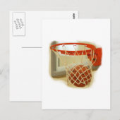 Carte Postale Basket-ball en chute libre (Devant / Derrière)