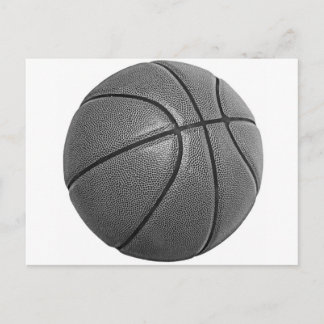 Carte Postale Basket-ball en niveaux de gris