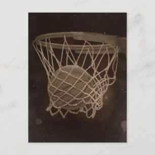 Carte Postale Basket-ball endommagé
