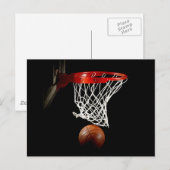 Carte Postale Basket-ball et Net (Devant / Derrière)