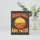Carte Postale Basket-ball et tacos (Debout devant)