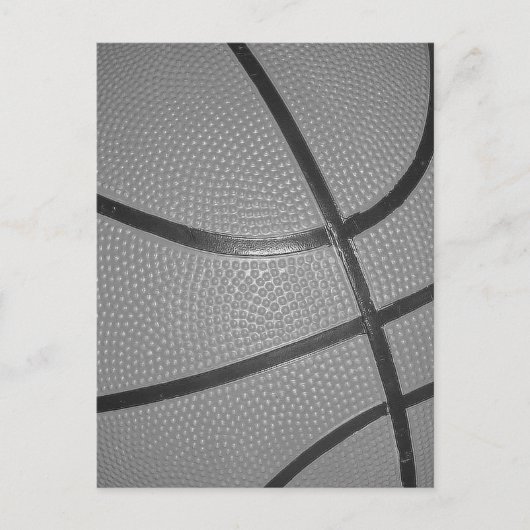 Carte Postale Basket-ball noir et blanc (Devant)