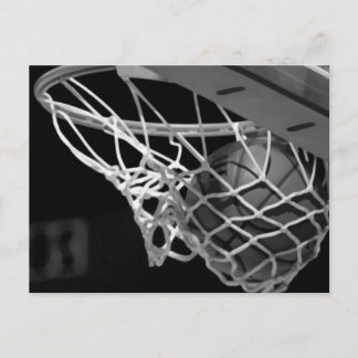 Carte Postale Basket-ball noir et blanc