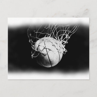 Carte Postale Basket-ball noir et blanc