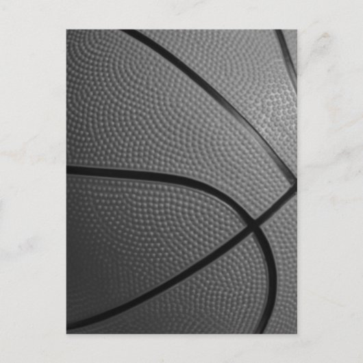 Carte postale Basket-ball noir et blanc (Devant)
