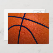 Carte Postale Basket-ball orange et noir (Devant / Derrière)